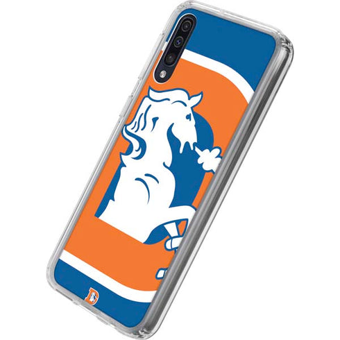 NFL Denver Broncos Retro Logo Galaxy A50 Clear Case